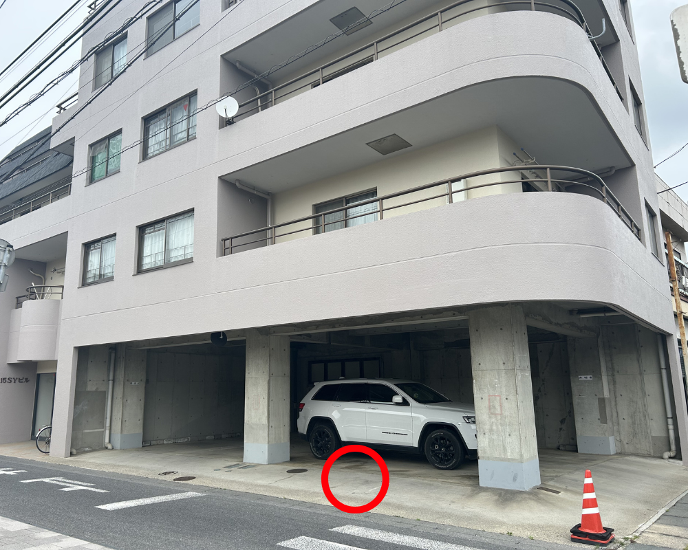 茨城県石岡市国府のタイ古式マッサージ・ゆりの駐車場